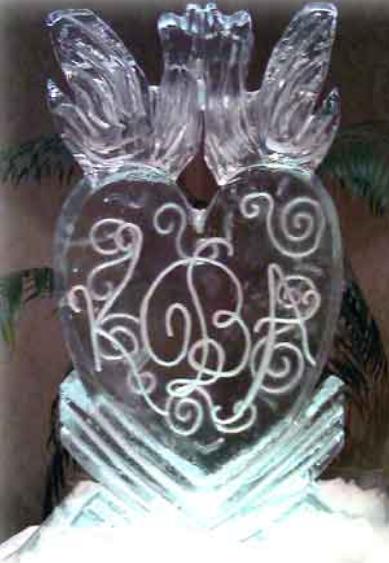 Ice sculpture wedding example