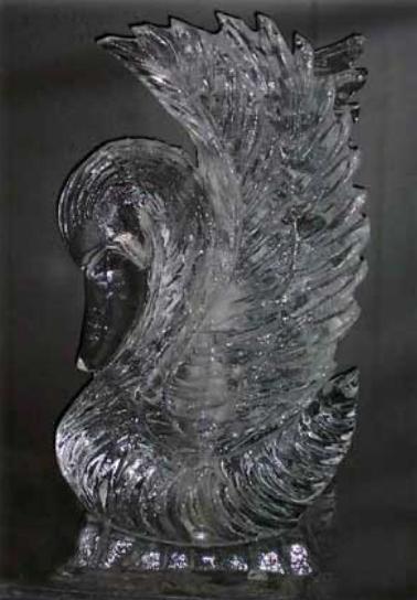 Ice Swan Sculpture